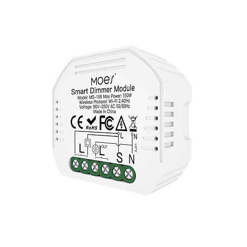 

Smart Switch WM-105/WIFI DIMMER SWITCH MODULE 1GANG 2GANG for Daily / Living Room / Bedroom APP Control / Timing Function / Safety WIFI 90-250V