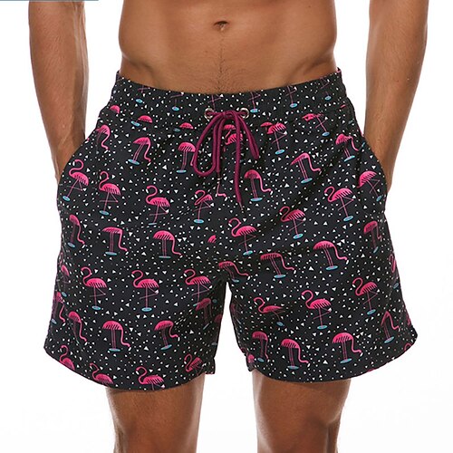 

Men's Swim Trunks Swim Shorts Quick Dry Board Shorts Bathing Suit with Pockets Mesh Lining Drawstring Swimming Surfing Beach Water Sports Printed Autumn / Fall Summer