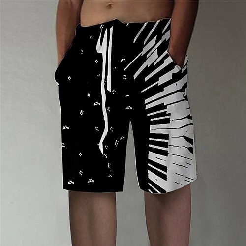 

Hombre Pantalón corto Pantalones cortos de verano Pantalones cortos de playa Pantalones cortos holgados Cintura elástica Pierna recta Estampados Instrumento musical Comodidad Transpirable Corto