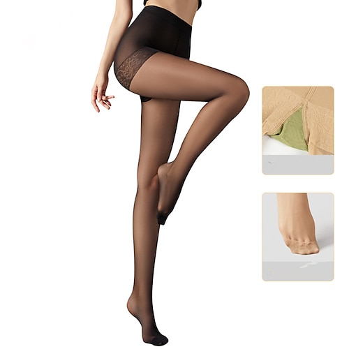 

Dame Trusseslange Kontor Fest / aften Daglig Ensfarvet / almindelig farve Spandex Nylon Sexet 1 pcs