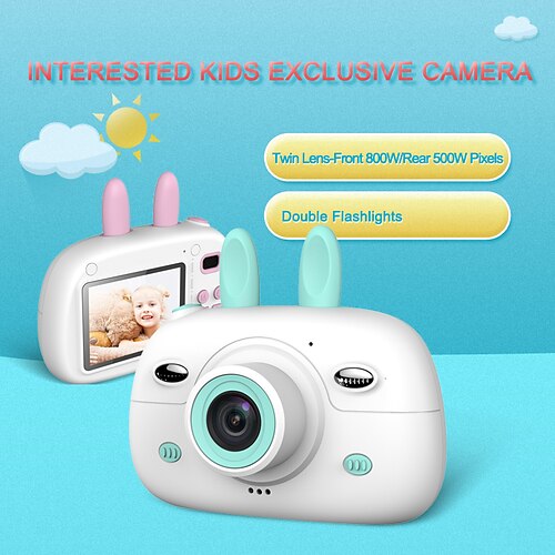 

Children Kids Camera Mini Educational Toys For Children Baby Gifts Birthday Gift Digital Camera 1080P Projection Video Camera with 32GB TF Card
