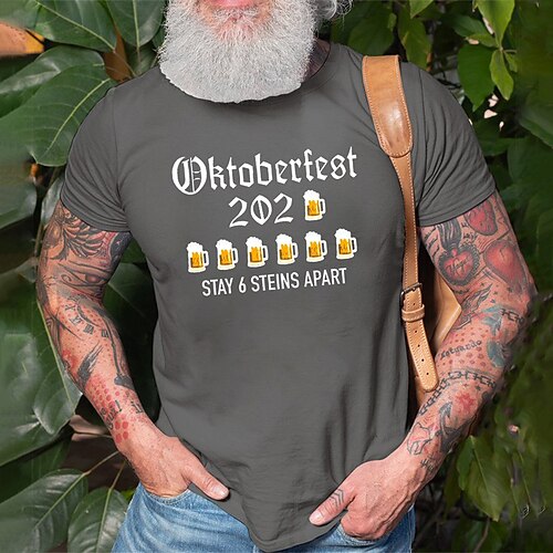 

Men's T shirt Tee Hot Stamping Graphic Letter Crew Neck Casual Daily Print Short Sleeve Tops Fashion Vintage Designer Big and Tall Black Blue Gray