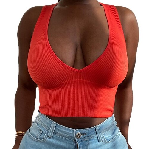 

2021 new summer amazon eaby sexy sleeveless solid color vest t-shirt top