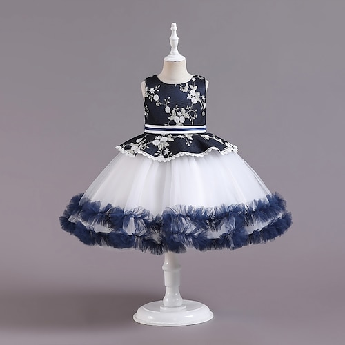 

Kids Little Girls' Dress Solid Colored Tulle Dress Party Daily Mesh White Pink Wine Knee-length Sleeveless Princess Cute Dresses Spring Summer Slim 3-10 Years