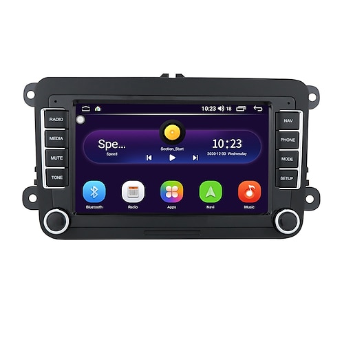 Radio 2 din Android 10 Car Stereo 7 inch Autoradio Bluetooth GPS Navigation  Multimedia Player For Volkswagen Passat Golf Jetta Polo Tiguan Skoda Seat  ALL Years 2024 - $126.99