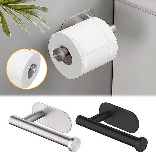 1pc Toilet Paper Holder, Stainless Steel Wall Mount Bathroom