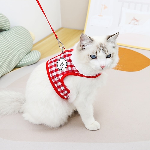 

Cachorros Gatos Arreios Xadrez Moda Estilo bonito Casual / Diário Ao ar livre Roupas para Cães Roupas de cachorro Roupas de cachorro Macio Azul Amarelo Verde Escuro Ocasiões Especiais para menina e