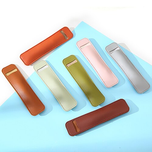 

Pencil Case Pen Pouch Marker Bag Waterproof Creative Wear-Resistant PU Leather for School Office Business