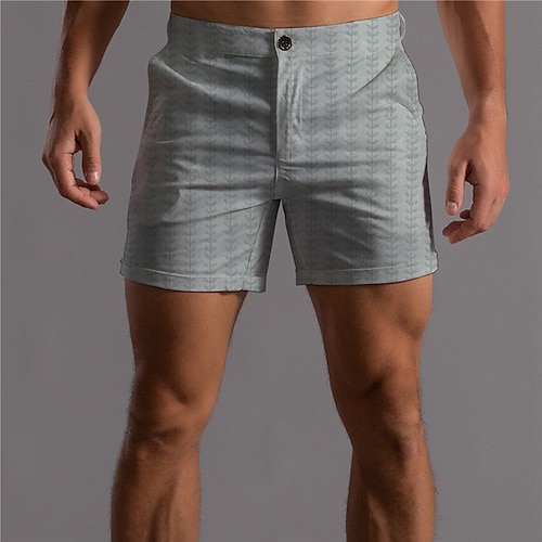 

Men's Fashion Designer Shorts Chino Shorts 3D Print Pocket Short Pants Business Casual Micro-elastic Graphic Prints Comfort Soft Mid Waist Gray M L XL XXL 3XL