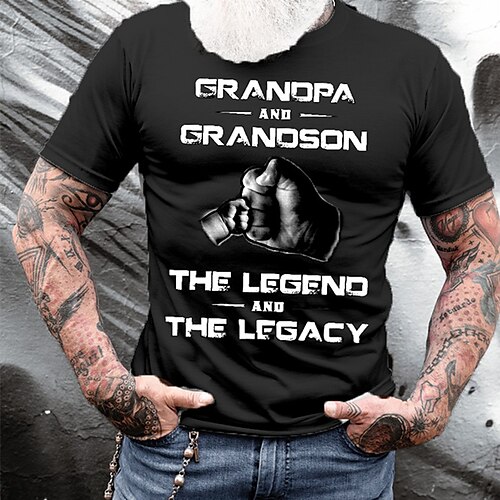 

Men's Unisex T shirt Hot Stamping Graphic Prints Letter Crew Neck Street Daily Print Short Sleeve Tops Casual Designer Big and Tall Sports Black Gray Army Green