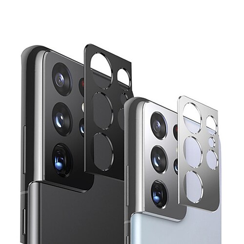 

Phone Screen Protector For Samsung S21 Ultra Plus S21 Plus S21 Aluminum alloy 1 pc Mirror Front Back Camera Lens Protector Phone Accessory
