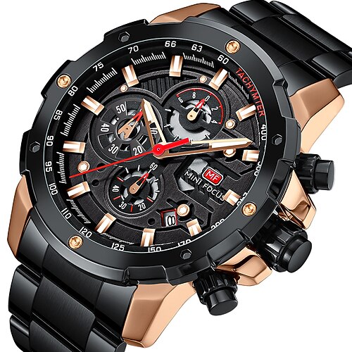 

MINI FOCUS Quartz Watch for Men Analog Quartz Stylish Stylish Waterproof Calendar Alloy Alloy Fashion