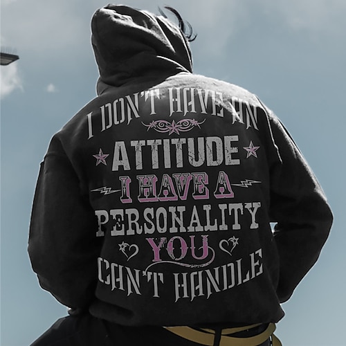 

Men's Unisex Pullover Hoodie Sweatshirt Graphic Prints Letter Print Daily Sports 3D Print Casual Designer Hoodies Sweatshirts Black