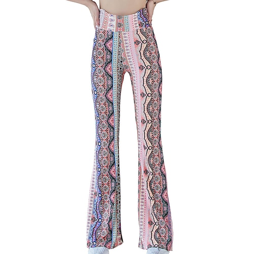 

Per donna Sfacciato Pantaloni a zampa Fondo a campana Ghette Nero Rosa Rosso Vita normale Di tendenza Informale Fine settimana Stampa Media elasticità Lunghezza intera Comfort Motivo cashemire S L XXL