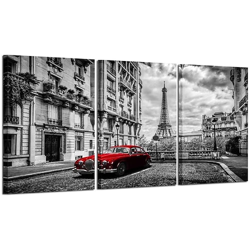 

Print Rolled Canvas Prints - Landscape Comtemporary Modern Three Panels Art Prints