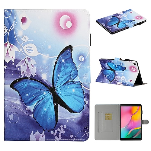 

Tablette Etuis coque Pour Samsung Galaxy Tab A7 A7 Lite A 8.0 2021 2020 2019 Porte Carte Avec Support Clapet Graphic TPU faux cuir