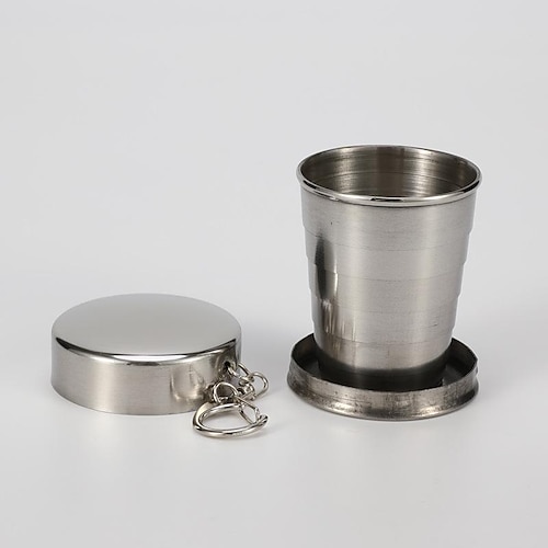 

Stainless Steel Folding Travel Small Water Cup Cup Outdoor Portable Portable Water Cup