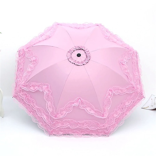 

Princess Lace Ultraviolet-Proof Folding Umbrella Anti-uv Dome Parasol