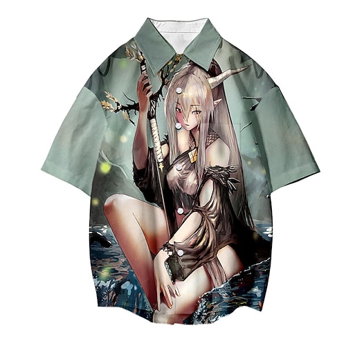 

Inspired by Arknights Cosplay Costume Cartoon Terylene Anime Harajuku Graphic Kawaii Top For Men's / Women's