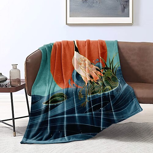 

Fleece Throw Blanket for Couch Sofa Bed, Nature Graphic Fannal Blanket, Cozy Fuzzy Soft Lightweight Throw Blanket