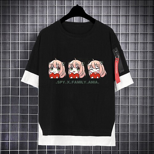 

Inspired by SPY×FAMILY Loid Forger Yor Forger Anya Forger Cosplay Costume T-shirt Polyester / Cotton Blend Pattern Harajuku Graphic Kawaii T-shirt For Men's / Women's / Couple's