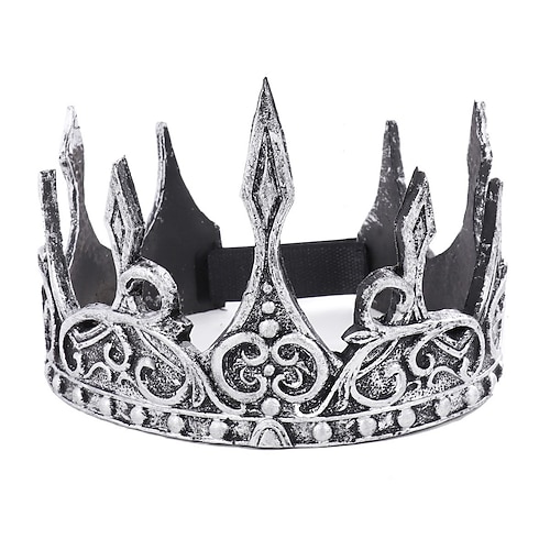 Corona Da Re In Lega Nero E Oro – Copricapo Barocco Per Cosplay, Compleanni E Balli, Leggera E Decorativa