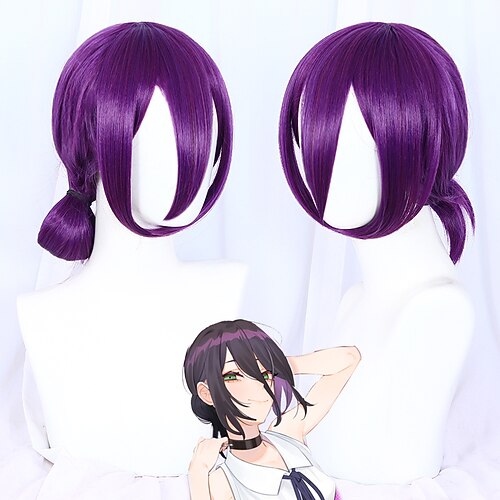 

Cosplay Cosplay Cosplay Wigs Women's Side bangs 45 inch Heat Resistant Fiber Dry Purple Adults' Anime Wig