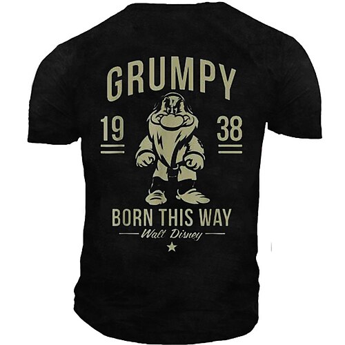 

Men's Unisex T shirt 3D Print Cartoon Graphic Prints Letter Crew Neck Street Daily Print Short Sleeve Tops Casual Designer Big and Tall Sports Black Army Green Navy Blue