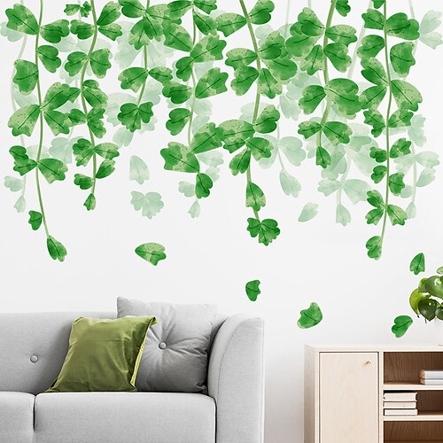 

Floral Plants Wall Stickers Living Room / Kids Room kindergarten, Removable / Pre-pasted PVC Home Decoration Wall Decal 2pcs