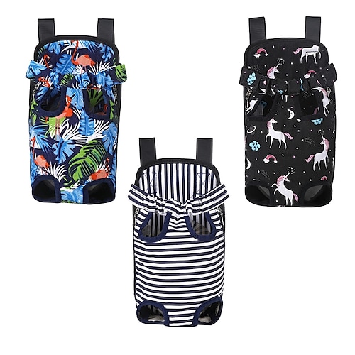 

Dog Cat Front Backpack Travel Bag Dog Backpack Travel Carrier Bag Backpack Portable Soft Travel Stripes Flower Animal Terylene Baby Pet puppy Small Dog Outdoor Driving Travel Black Dark Blue Blue
