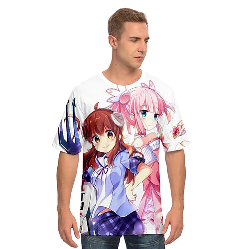 

Inspired by The Demon Girl Next Door Yoshida Yuuko Cosplay Costume T-shirt 100% Polyester Pattern Harajuku Graphic Kawaii T-shirt For Men's / Women's / Couple's