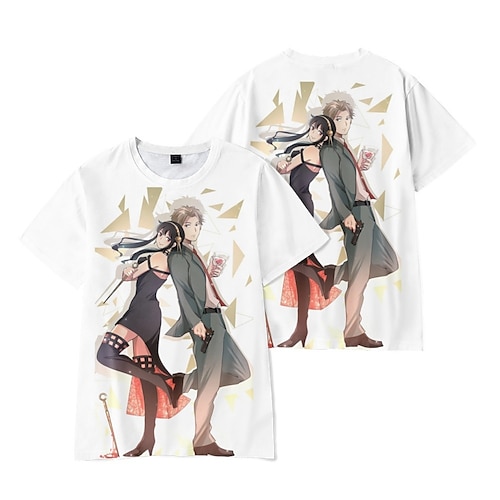 

Inspired by Spy x Family Spy Family Loid Forger Yor Forger Anya Forger Cosplay Costume T-shirt Cartoon Anime Harajuku Graphic Kawaii T-shirt For Men's Women's Unisex Adults' Hot Stamping 100