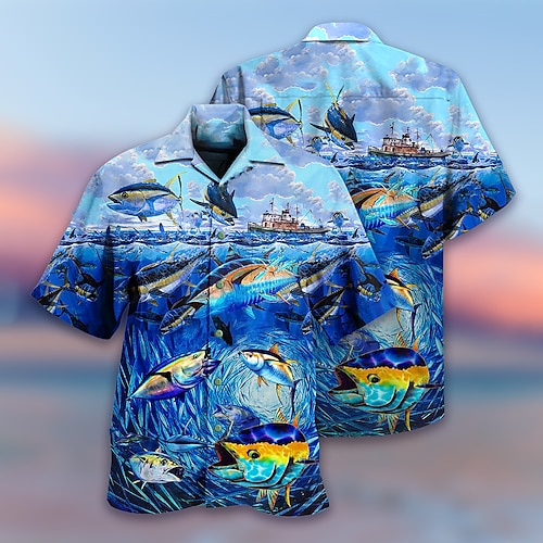 

Inspired by Ocean Palm Tree Anime Cartoon Polyster Anime 3D Harajuku Graphic Shirt For Men's / Women's / Couple's