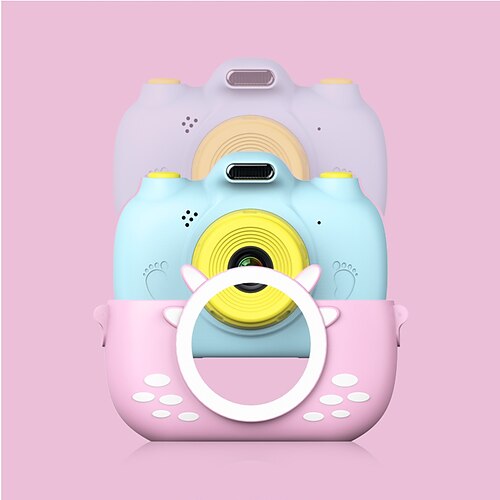 

Children Kids Camera Mini Educational Toys For Children Baby Gifts Birthday Gift Digital Camera 1080P Projection Video Camera with 32GB TF Card