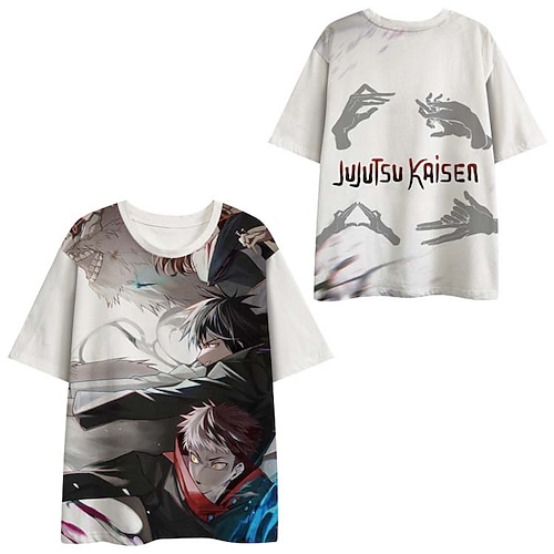 

Inspired by Jujutsu Kaisen Gojo Satoru T-shirt Anime 100% Polyester Anime Harajuku Graphic Kawaii T-shirt For Men's / Women's / Couple's