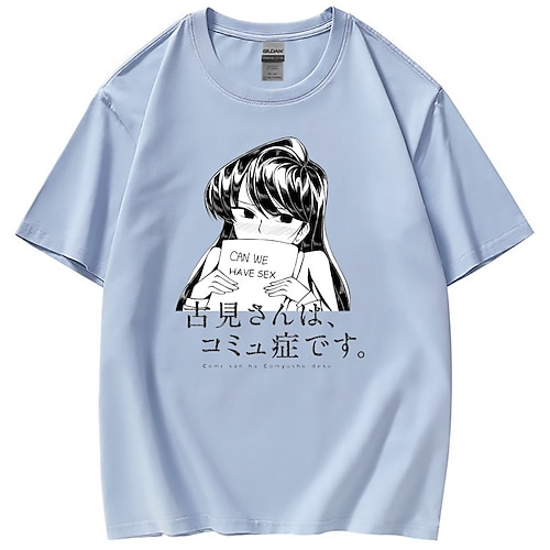 

Inspired by Komi Can't Communicate Komi Shoko T-shirt Anime 100% Polyester Anime Harajuku Graphic Kawaii T-shirt For Men's / Women's / Couple's