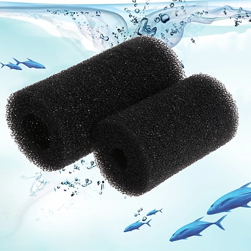 

5Pcs Sponge Aquarium Filter Protector Cover For Fish Tank Inlet Pond Black Foam