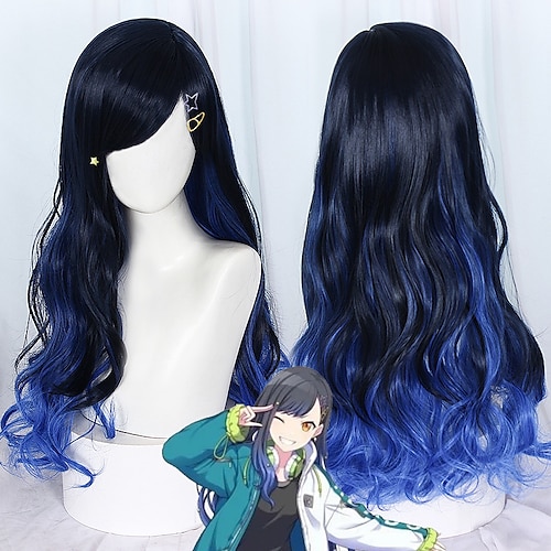 

Cosplay Cosplay Cosplay Wigs Women's Side bangs 70 inch Heat Resistant Fiber Dry Gradient Adults' Anime Wig