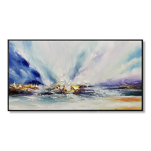 

Oil Painting Handmade Hand Painted Wall Art Modern Abstract Ocean Sky Canvas Paintings Landscape Home Decoration Decor Rolled Canvas No Frame Unstretched