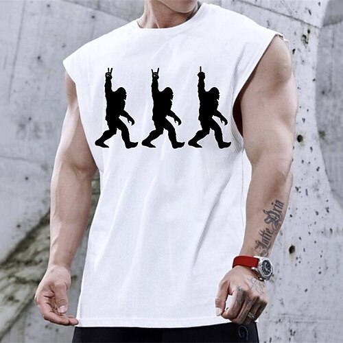 

Men's Unisex T shirt Tee Hot Stamping Graphic Prints Character Crew Neck Street Daily Print Cap Sleeve Tops Casual Designer Big and Tall Sports Green White