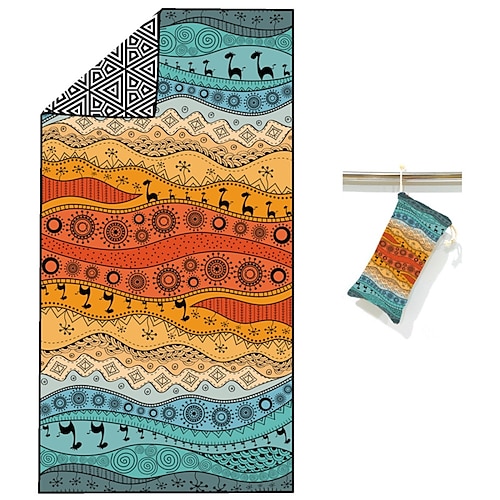 

Beach Towel, Microfiber Beach Towels, Oversized, Quick Dry (62"" x 31"") Sand Proof, Absorbent, Compact, Beach Blanket, Lightweight Towel for The Swimming, Sports, Beach, Gym Stripes