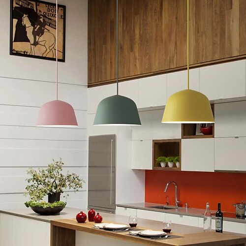 

40 cm Island Design Pendant Light LED Metal Painted Finishes Nordic Style 85-265V