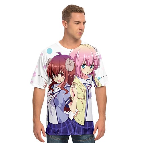 

Inspired by The Demon Girl Next Door Yoshida Yuuko Cosplay Costume T-shirt 100% Polyester Pattern Harajuku Graphic Kawaii T-shirt For Men's / Women's / Couple's