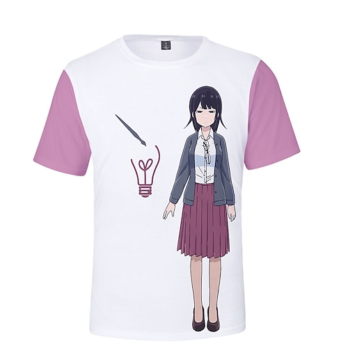 

Inspired by Aharen-san wa Hakarenai Aharen Reina Cosplay Costume T-shirt 100% Polyester Pattern Harajuku Graphic Kawaii T-shirt For Men's / Women's / Couple's