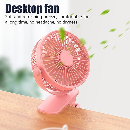 

USB Mini Wind Power Handheld Clip Fan Convenient Ultra Quiet Fan