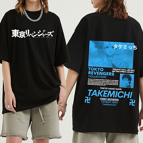 

Inspired by Tokyo Revengers Takemitchy T-shirt Anime 100% Polyester Anime Harajuku Graphic Kawaii T-shirt For Men's / Women's / Couple's