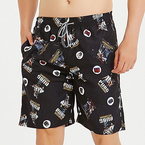 

Men's Swim Trunks Swim Shorts Quick Dry Lightweight Board Shorts Bathing Suit with Pockets Drawstring Swimming Surfing Beach Water Sports Printed Summer / Stretchy