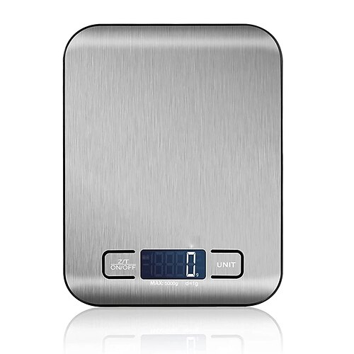 

1pc 5kg/1g Digital Scales Weights Scale Stainless Steel Electronic Food Balance Measure Tools LED Display Kitchen Scale