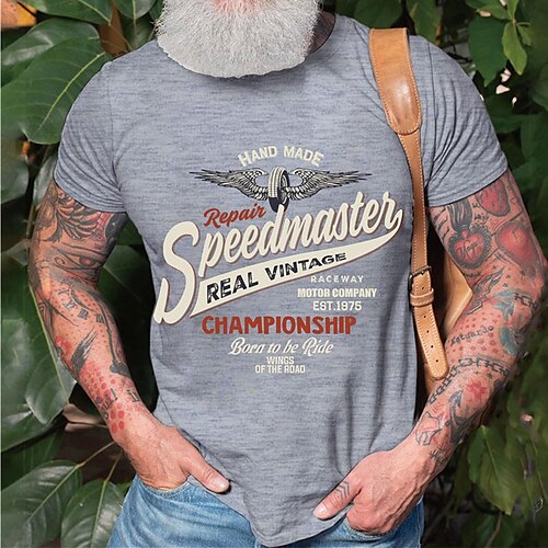 

Men's Unisex T shirt Hot Stamping Graphic Prints Letter Crew Neck Street Daily Print Short Sleeve Tops Casual Designer Big and Tall Sports Gray Red