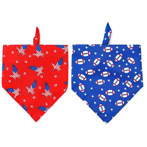 

Dog Cat Dog Scarf Plaid Printed Flag Fashion Leisure Sports Casual / Daily Dog Clothes Puppy Clothes Dog Outfits Soft Blue Red Costume for Girl and Boy Dog Cloth